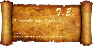Turcsány Evelin névjegykártya