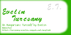 evelin turcsany business card